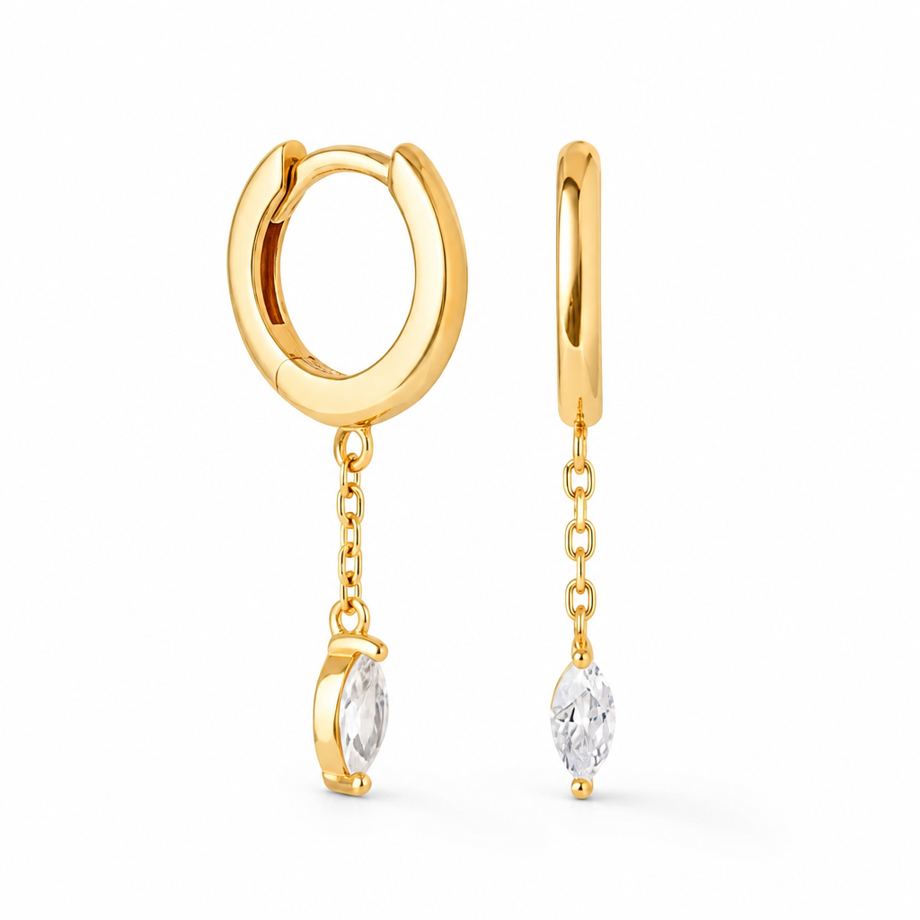 OVAL CHAIN HOOP