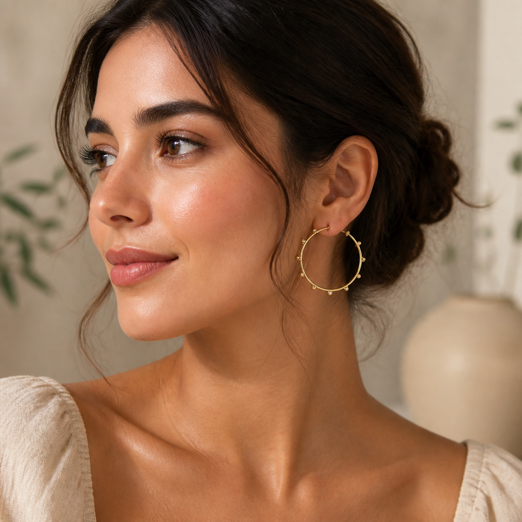 DAINTY CZ HOOPS