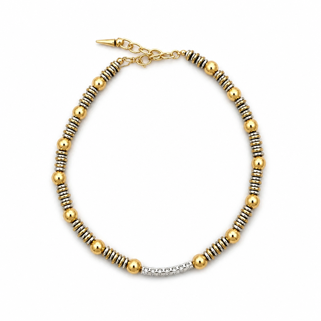 Golden Glow Necklace in Stainless Steel