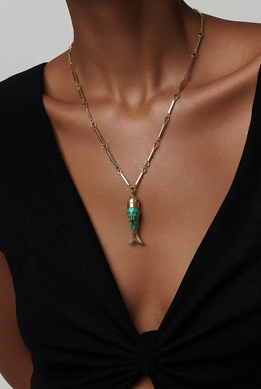 BAR FISH NECKLACE
