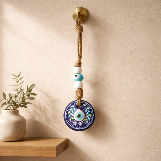 EVIL EYE GLASS WALL HANGING