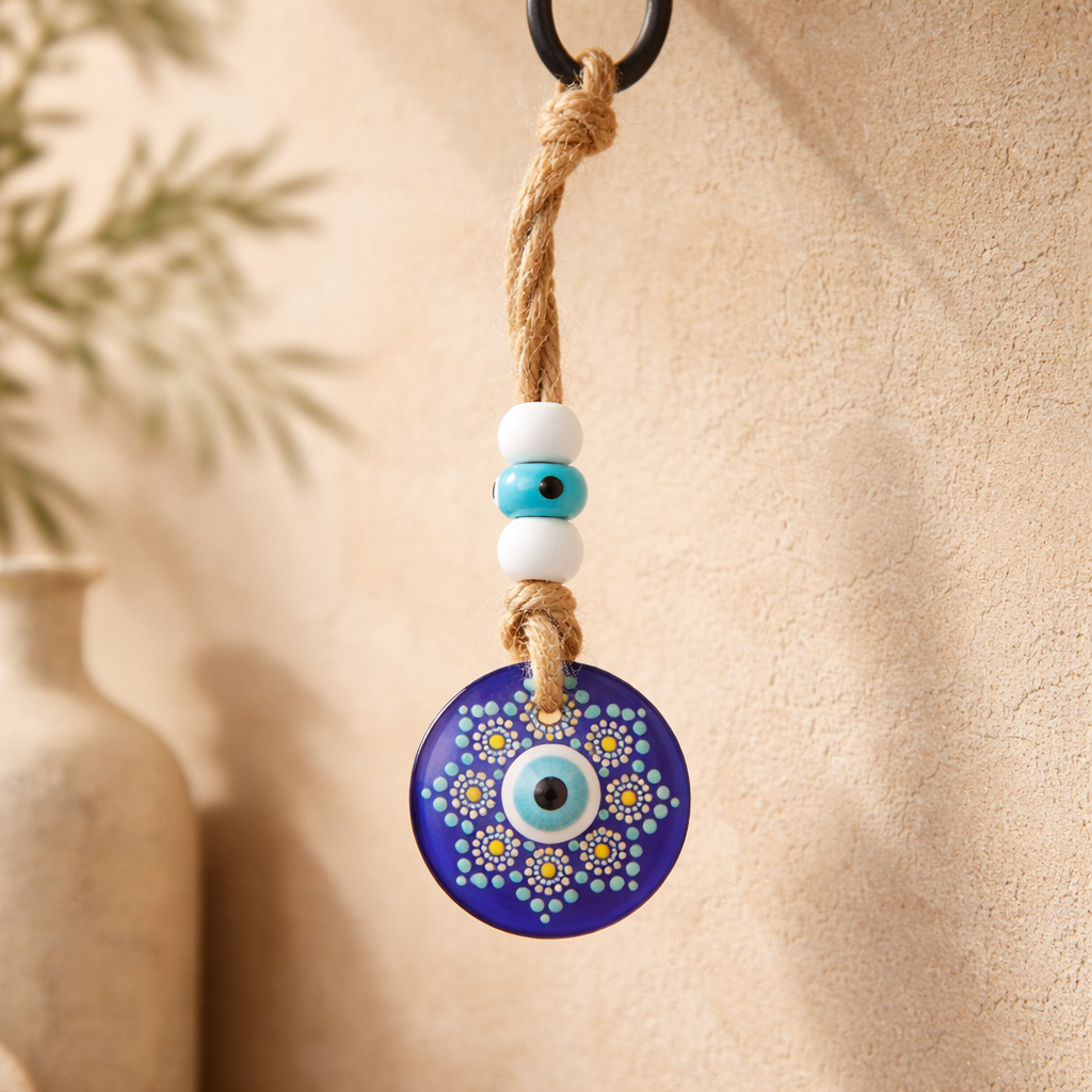 EVIL EYE GLASS WALL HANGING