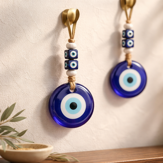 EVIL EYE WHITE WALL HANGING