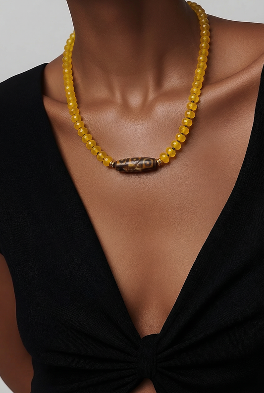 CHUNKY BEADED NECKLACE