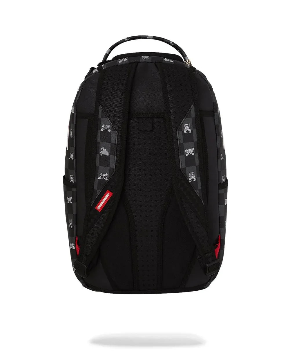 Gray Peeking Character Check Backpack