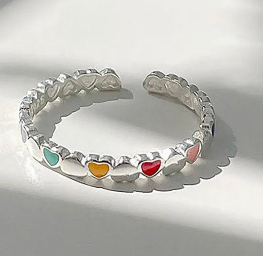 COLOR HEART RING