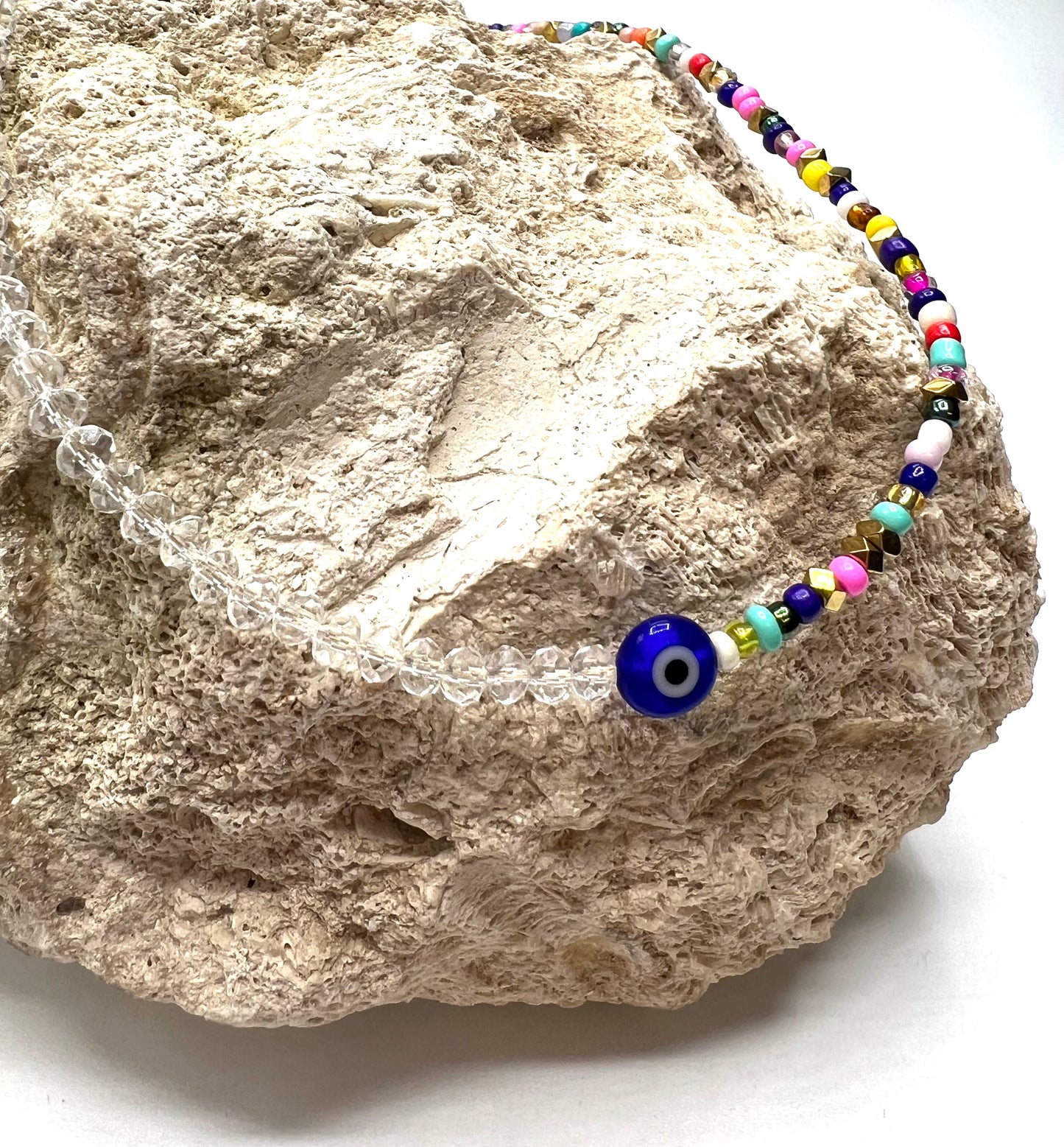BEAD COLOR EYE NECKLACE