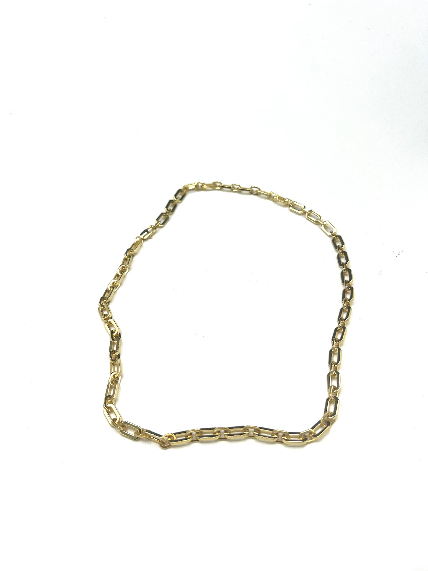 SQUARE PAPERCLIP NECKLACE