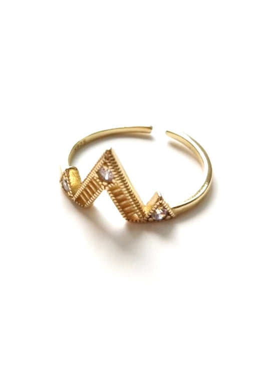 DOUBLE TRIANGLE RING