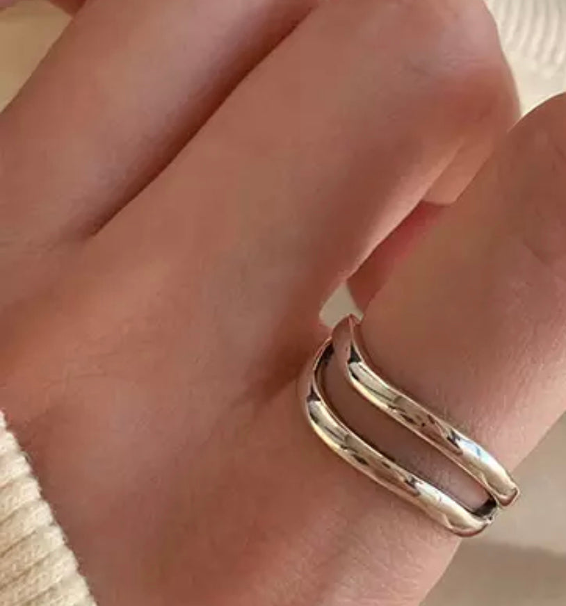 TWO STRAND RING