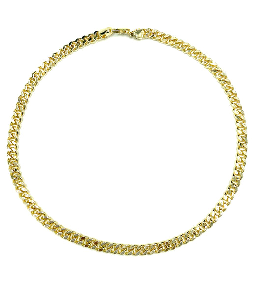 THIN CUBAN LINK NECKLACE