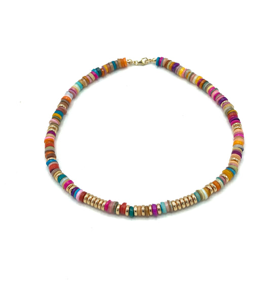 MULTI COLOR BEADED NECKLACE