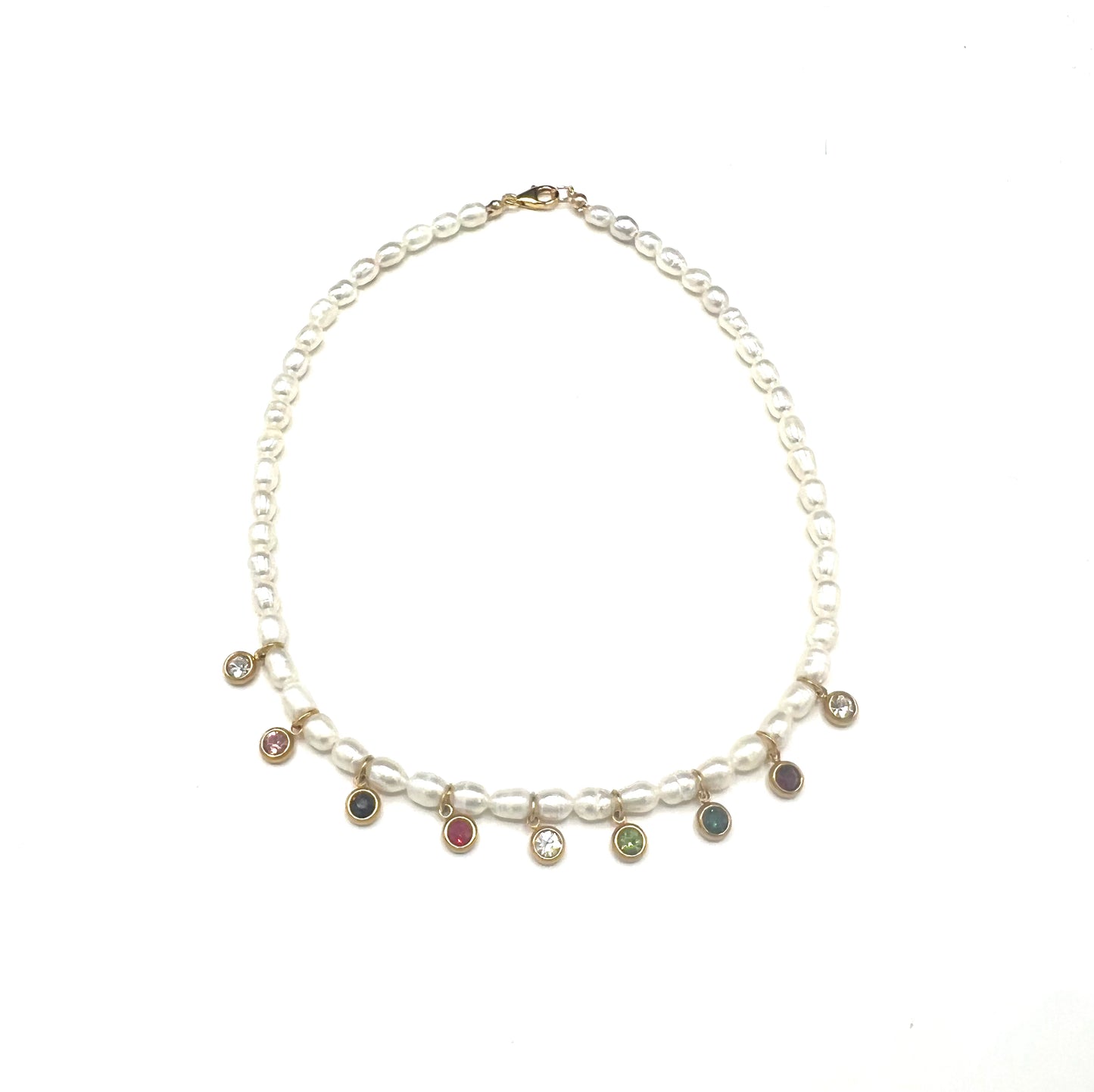 PEARL CZ NECKLACE