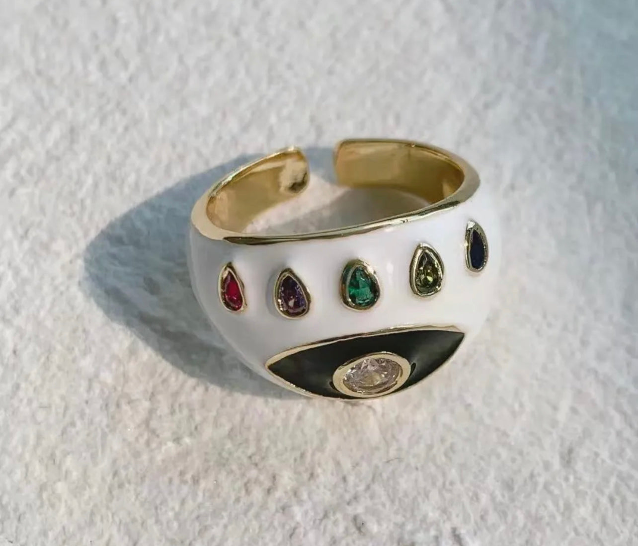 TWO COLOR EYE RING