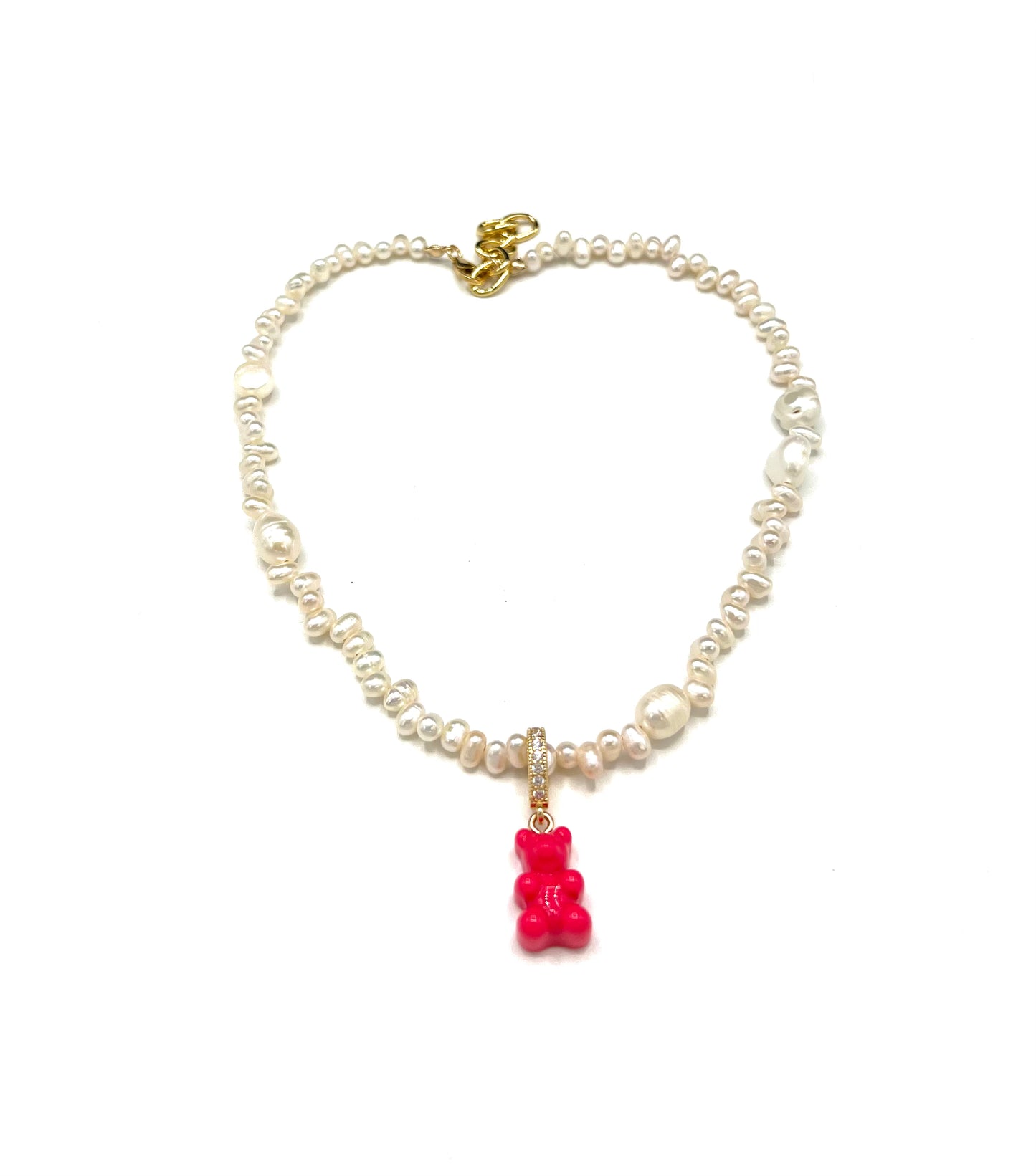 PEARL BEAR NECKLACE