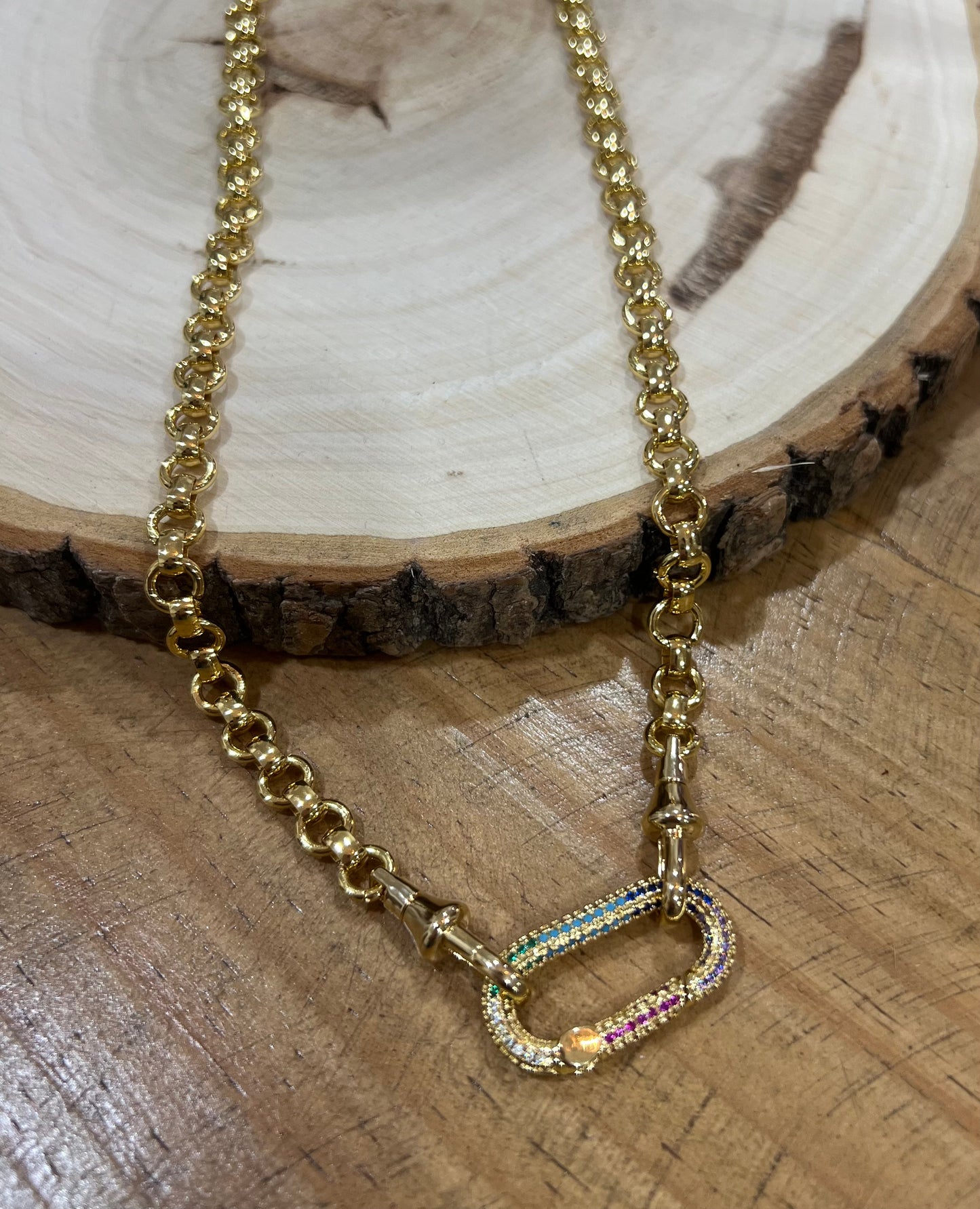 ROLO CARABINER CHARM NECKLACE