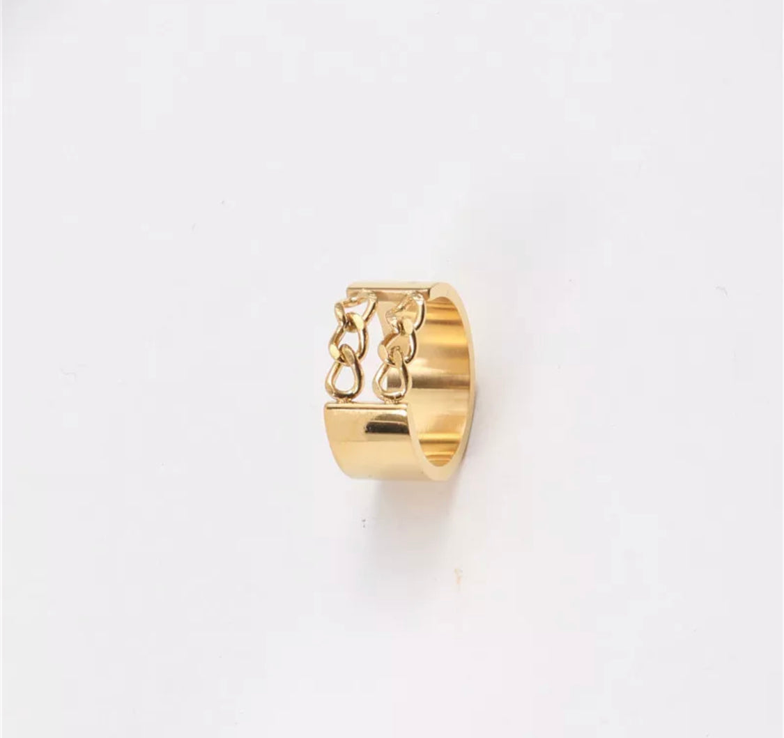 CHAIN BAND RING