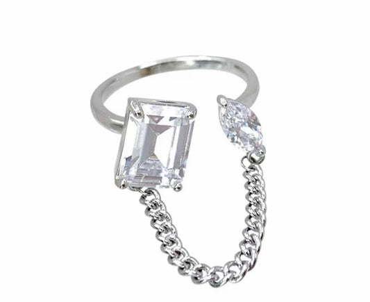 CHAIN CZ RING