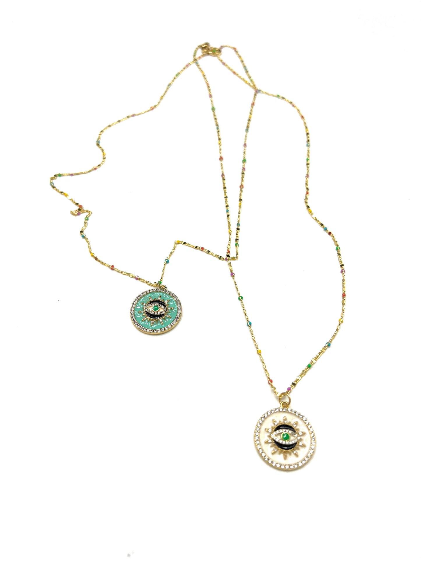 LUCKY EYE CHARM NECKLACE