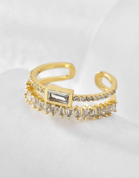 GEOMETRIC STACK RING