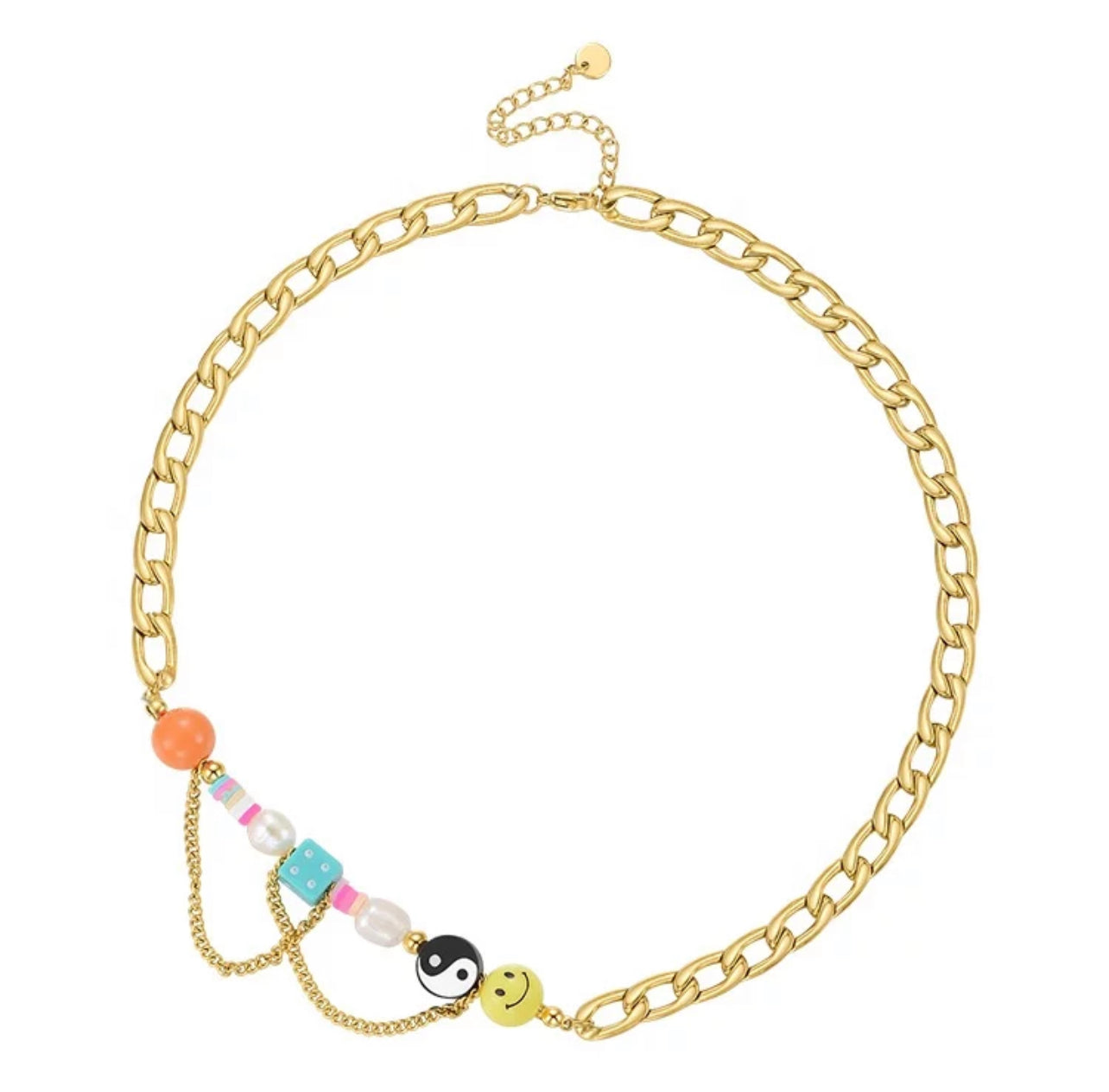 SMILEY CHARM NECKLACE